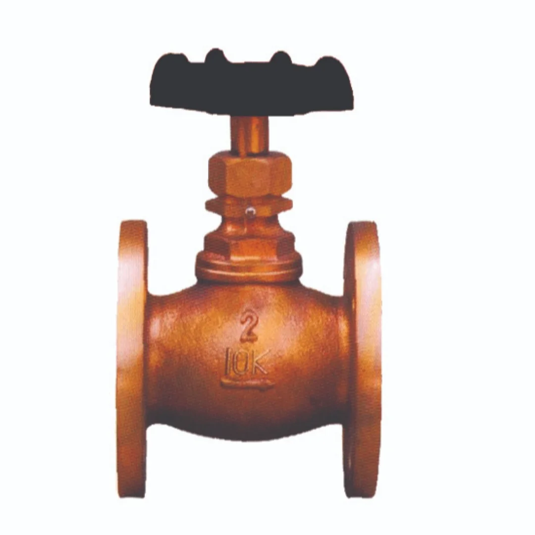 MARINE GLOBE VALVE  - Marine Valves showing detailed view with specifications and design features in realistic presentation
